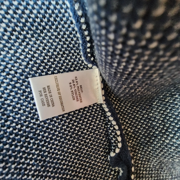 Autumn Skye blue black and white knit cardigan sweater Sz Medium - Picture 5 of 9